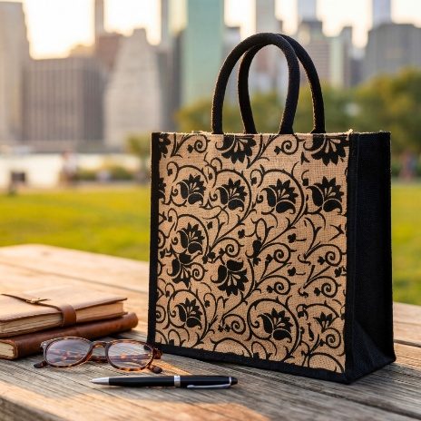 Jute Shopping & Promotional Bags — design 5