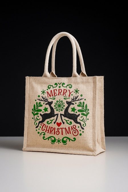 Jute Shopping & Promotional Bags — design 9