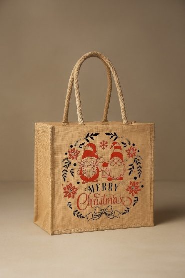 Jute Shopping & Promotional Bags — design 11