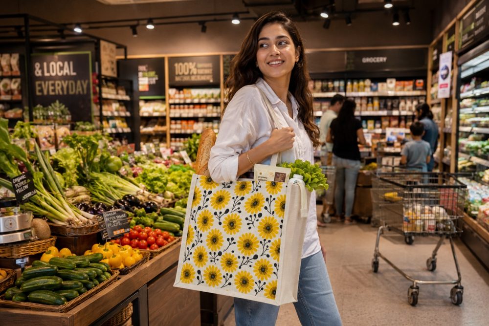 Jute Shopping & Promotional Bags — design 7