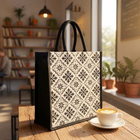 Jute Shopping & Promotional Bags — design 4