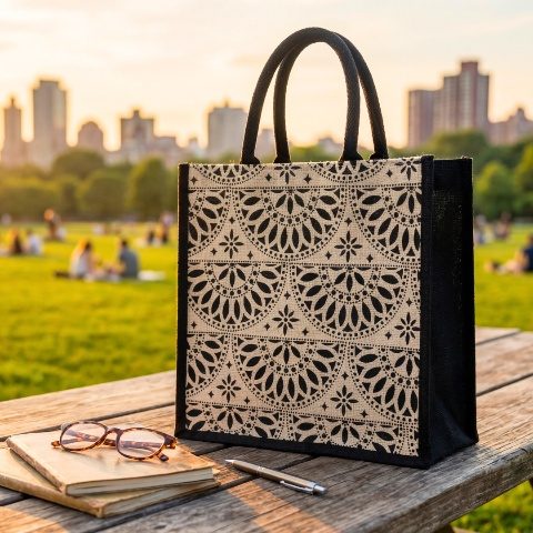 Jute Shopping & Promotional Bags — design 3