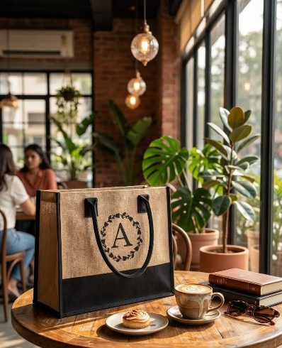 Jute Shopping & Promotional Bags — design 2